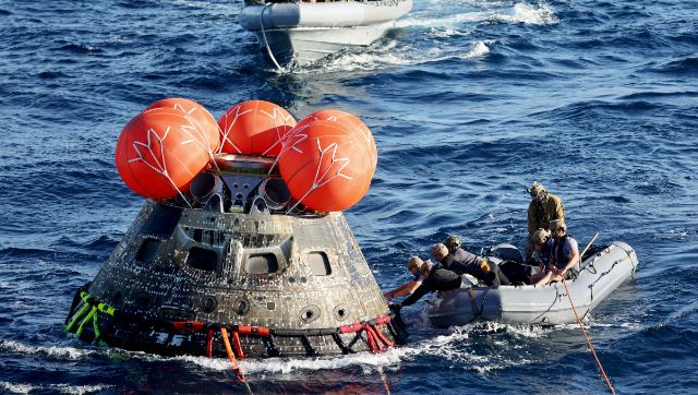 NASA's Orion capsule safely returns back from moon, aces test flight NASA's Orion capsule safely returns back from moon, aces test flight