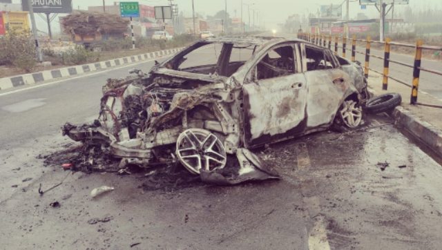 Rishabh Pant accident: CCTV footage shows car colliding with divider, going up in flames Rishabh Pant accident: CCTV footage shows car colliding with divider, going up in flames