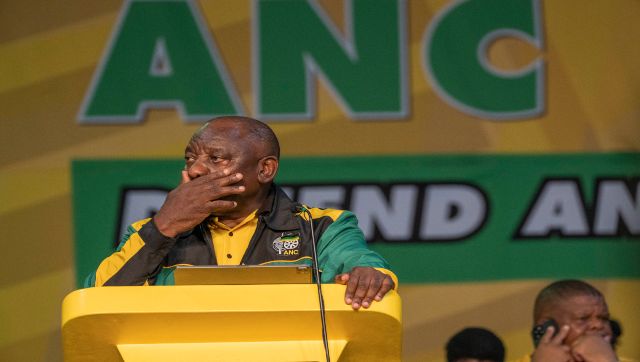 South African president Cyril Ramaphosa reelected leader of ruling ANC party South African president Cyril Ramaphosa reelected leader of ruling ANC party