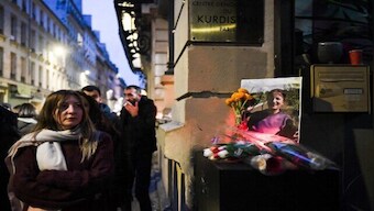 Syrian Kurds protest against Paris attack