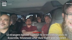 After their flight got cancelled, here's how 13 strangers decided to reach their destination