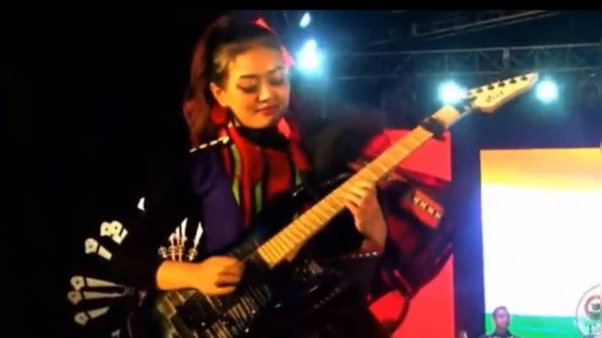 Watch: Nagaland musician plays national anthem on electric guitar during Hornbill Festival