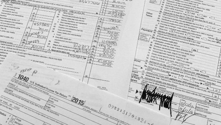 Former President Donald Trump's tax returns shed light on tax offsets, foreign accounts