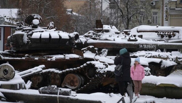 Two buildings in Kyiv targeted by Russian drone strikes, say Ukraine officials