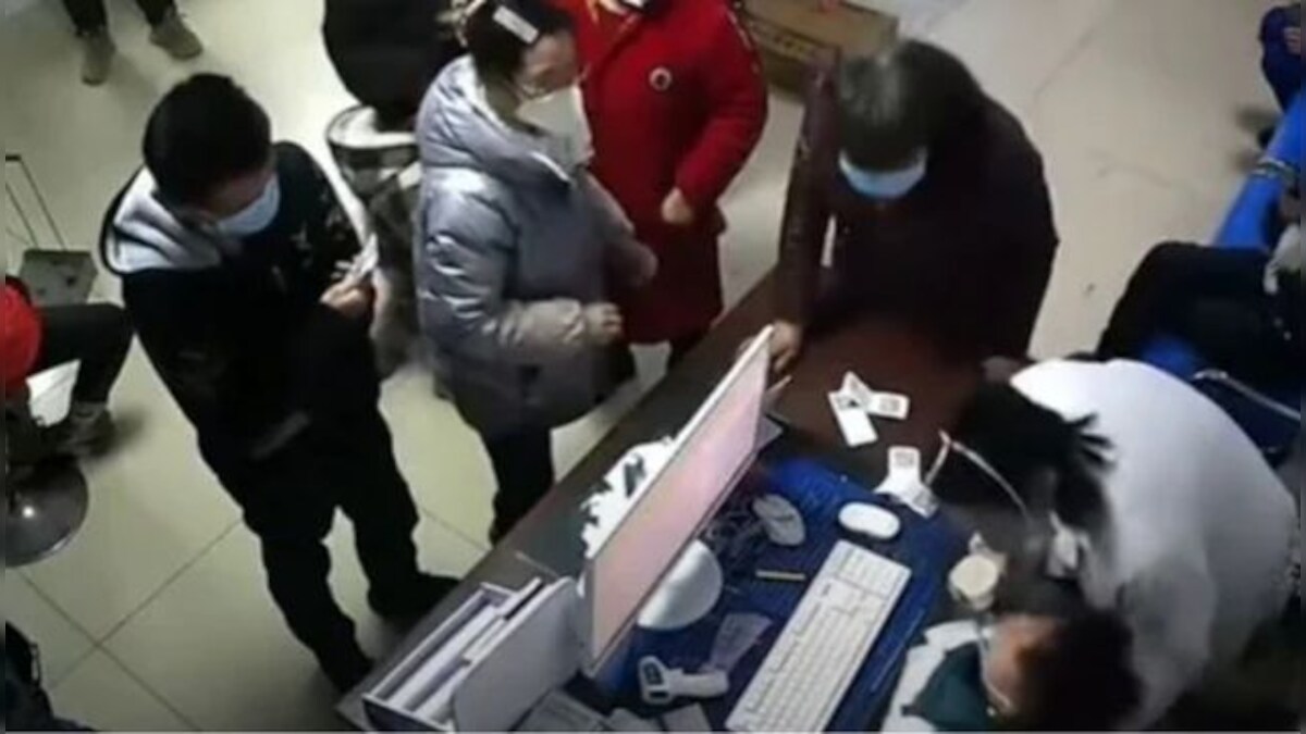 Viral video shows Chinese doctor collapsing at duty amid country facing COVID surge