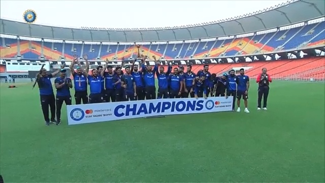 Vijay Hazare Trophy Final: Sheldon Jackson stars in Saurashtra's second title triumph Vijay Hazare Trophy Final: Sheldon Jackson stars in Saurashtra's second title triumph