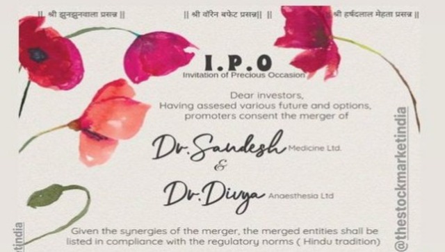 Viral: Stock market-themed wedding invite from Maharashtra leaves internet in splits Viral: Stock market-themed wedding invite from Maharashtra leaves internet in splits