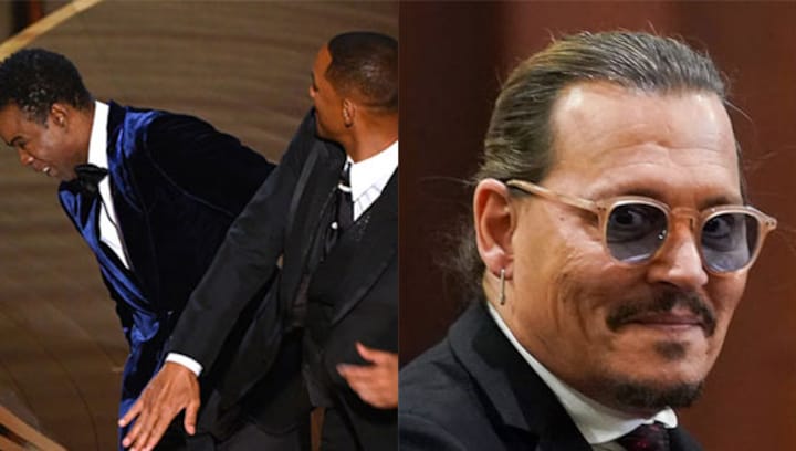 From Will Smith slapping Chris Rock to the Johnny Depp-Amber Heard trial, here are the Hollywood newsmakers of 2022