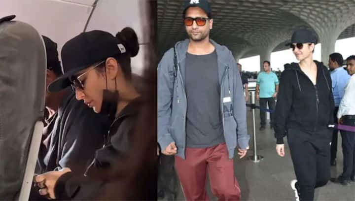 Vicky Kaushal and Katrina Kaif fly in economy class, internet can't keep calm!