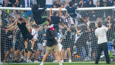 A-League: Two men given life-time bans after pitch invasion during Melbourne City vs Melbourne Victory game