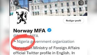 'As much as we enjoy our close alphabetical vicinity...': Norway asks Twitter to remove Nigeria labels from govt handles