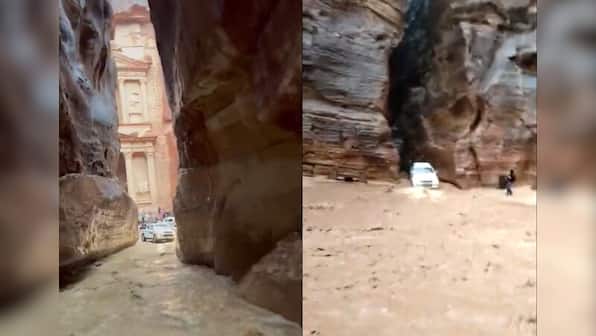 WATCH: Flash floods hit ancient city of Petra in Jordan, force evacuation of 1,700 tourists