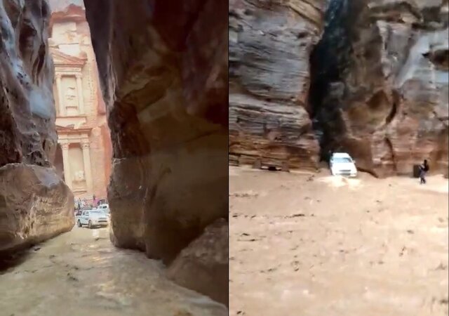 WATCH: Flash floods hit ancient city of Petra in Jordan, force evacuation of 1,700 tourists WATCH: Flash floods hit ancient city of Petra in Jordan, force evacuation of 1,700 tourists