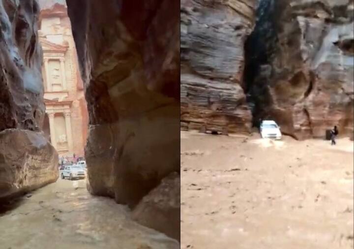 WATCH: Flash floods hit ancient city of Petra in Jordan, force evacuation of 1,700 tourists