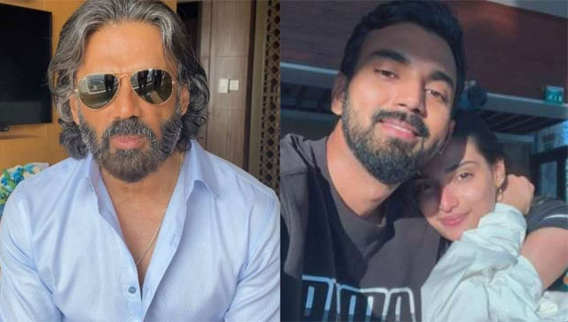 Suniel Shetty has a sarcastic reaction to daughter Athiya Shetty and cricketer KL Rahul's rumoured wedding Suniel Shetty has a sarcastic reaction to daughter Athiya Shetty and cricketer KL Rahul's rumoured wedding