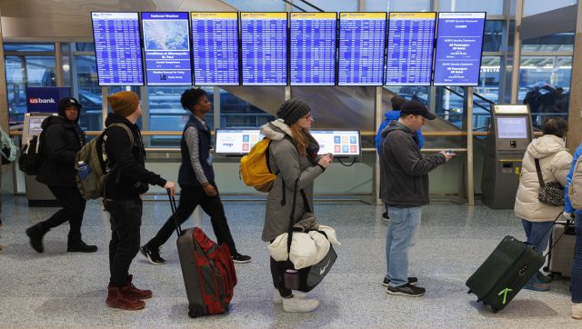 US airlines cancel over 1,400 flights as ice storm hits multiple states from Texas to West Virginia US airlines cancel over 1,400 flights as ice storm hits multiple states from Texas to West Virginia