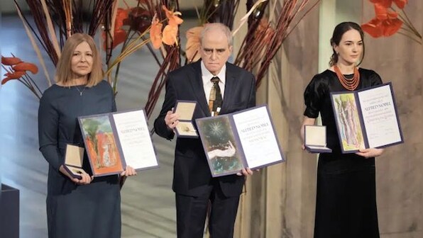 Nobel Peace Prize winners denounce Vladimir Putin's invasion of Ukraine