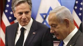 Antony Blinken renews appeal for Israel-Palestinian calm on 2-day visit to Middle East
