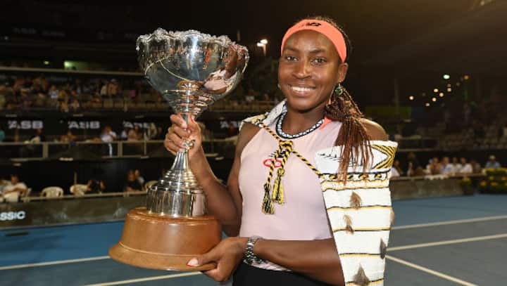 ASB Classic: Coco Gauff hails 'great week' after beating Viktoria Masarova to win Auckland WTA title