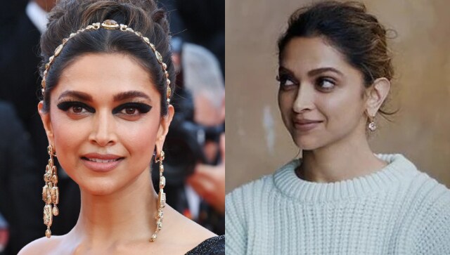 Deepika-Padukone-with-low-bun-hair - Grihshobha