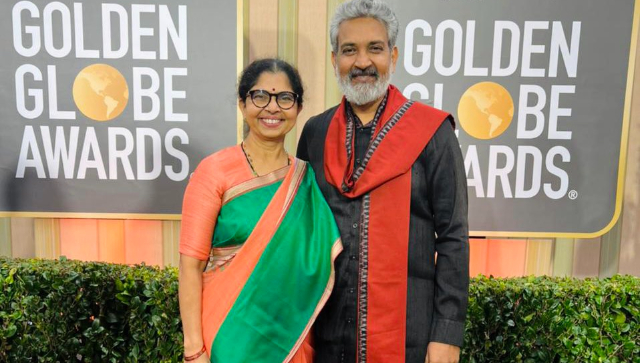 SS Rajamouli rocks 'desi' look at Golden Globes as RRR wins Best Original Song SS Rajamouli rocks 'desi' look at Golden Globes as RRR wins Best Original Song