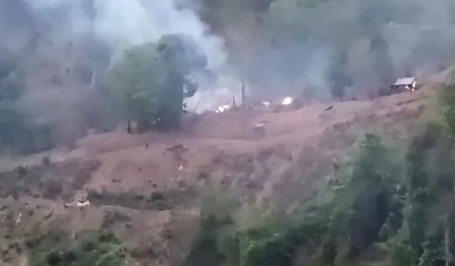 Myanmar bombs rebel camp near border with India, causes panic in Mizoram village Myanmar bombs rebel camp near border with India, causes panic in Mizoram village