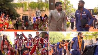India vs Sri Lanka: Hardik Pandya’s side gets 'warm and traditional' welcome in Rajkot ahead of 3rd T20I; watch video
