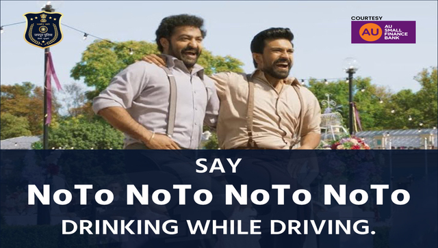 'NoTo drink and drive': Jaipur Police's strict warning on road safety includes Naatu Naatu twist 'NoTo drink and drive': Jaipur Police's strict warning on road safety includes Naatu Naatu twist