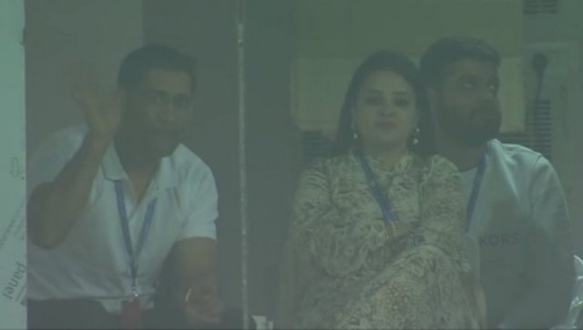 Watch: MS Dhoni waves at Ranchi crowd during IND vs NZ T20I; fans welcome ex-skipper with iconic chant Watch: MS Dhoni waves at Ranchi crowd during IND vs NZ T20I; fans welcome ex-skipper with iconic chant