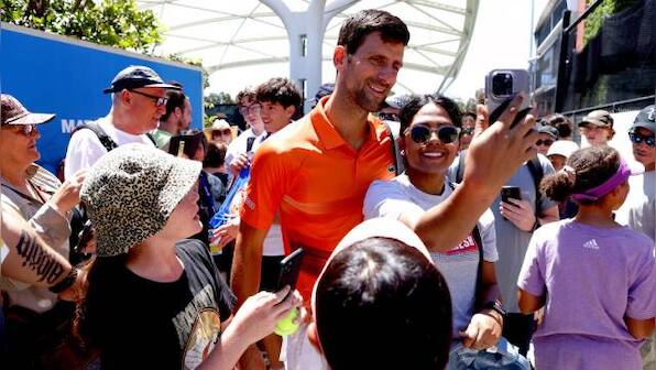 Novak Djokovic given hero's welcome in Adelaide