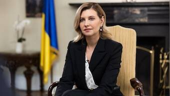 At Davos, Ukraine's 1st lady Olena Zelenska urges global leaders to ‘use influence’ to isolate Russia
