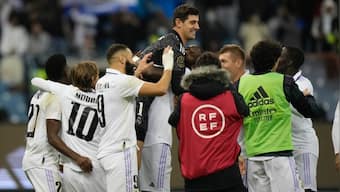 Spanish Super Cup: Thibaut Courtois helps Real Madrid beat Valencia to reach final