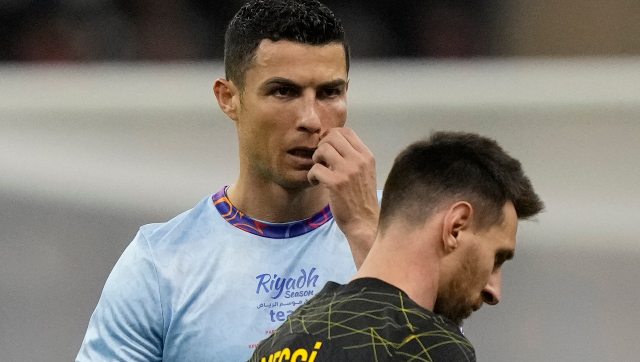 Cristiano Ronaldo and Lionel Messi both score in nine-goal Saudi union Cristiano Ronaldo and Lionel Messi both score in nine-goal Saudi union