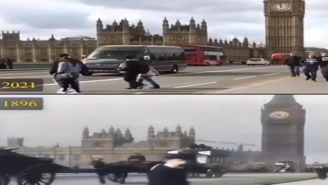 Viral video shows London's famous Westminster bridge 125 years ago and now Viral video shows London's famous Westminster bridge 125 years ago and now