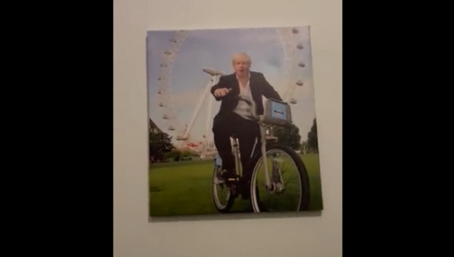 Ukrainian hotel plastered in photos of former UK PM Boris Johnson; video goes viral Ukrainian hotel plastered in photos of former UK PM Boris Johnson; video goes viral