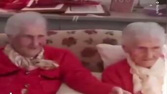 Watch: Pair of 100-year-old twins from Italy celebrate joint 200th birthday