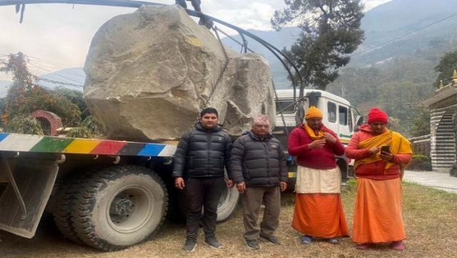 Nepal dispatches two Shaligram stones to Ayodhya for Ram, Janaki idols Nepal dispatches two Shaligram stones to Ayodhya for Ram, Janaki idols