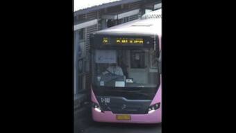 Video of Jakarta's pink bus only for women goes viral, internet says ‘men should just learn to behave in public’