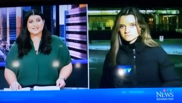 Watch: Canadian news reporter suffers black-out on live TV Watch: Canadian news reporter suffers black-out on live TV