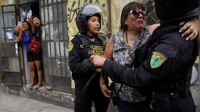 Anti-government protesters clash with police in Peru