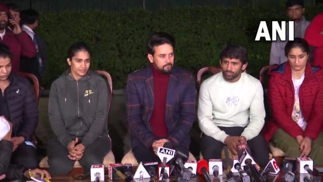 Wrestlers call off protest after Brij Bhushan Sharan Singh asked to step aside as WFI president Wrestlers call off protest after Brij Bhushan Sharan Singh asked to step aside as WFI president