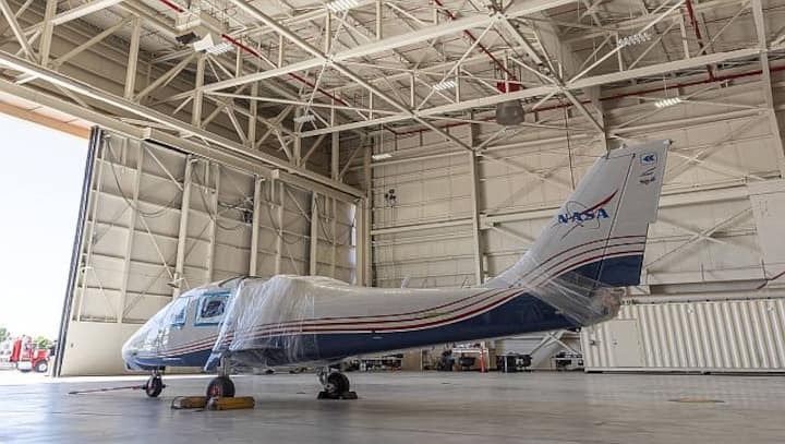 What is the X-57, NASA's first electric plane designed to reduce fuel consumption, emissions, and noise?