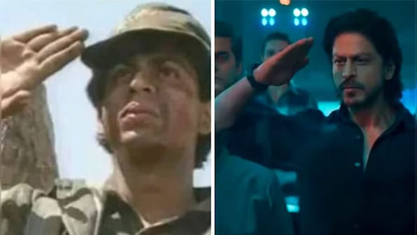Shah Rukh Khan turns emotional and nostalgic as fan shares his 'salute' scene from Fauji and Pathaan