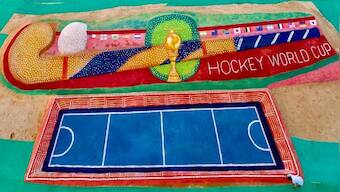 Hockey World Cup 2023: Renowned sand artist Sudarsan Pattnaik sculpts world's largest hockey stick
