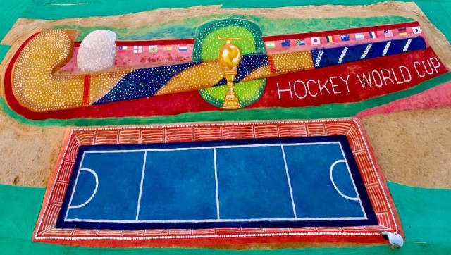 Hockey World Cup 2023: Renowned sand artist Sudarsan Pattnaik sculpts world's largest hockey stick Hockey World Cup 2023: Renowned sand artist Sudarsan Pattnaik sculpts world's largest hockey stick