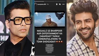 Will Kartik Aaryan acknowledge Karan Johar's gesture of showering praise to his trailer of Shehzada?