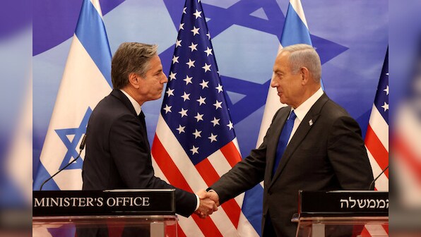 US Secretary of State Blinken reaffirms 'need for two-state solution' as he lands in Israel