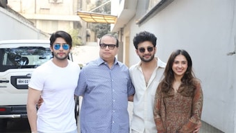 The cast of Ishq Vishk Rebound unites to surprise producer Ramesh Taurani on his birthday