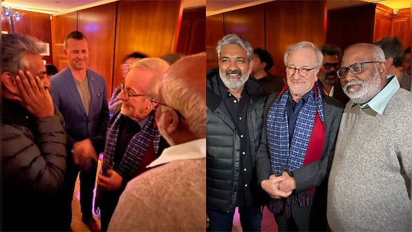SS Rajamouli can't keep calm as he meets Steven Spielberg, exclaims, 'I just met GOD!!!'