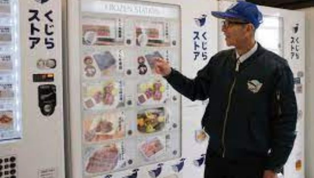 To push sales, Japan firm opens whale meat vending machines To push sales, Japan firm opens whale meat vending machines